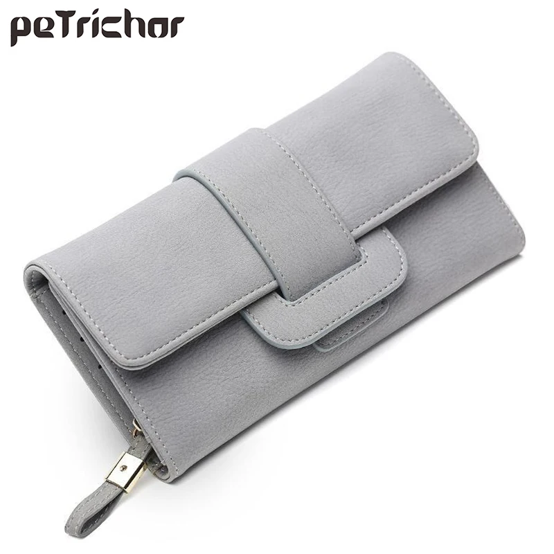 Большой Вместительный Модный повседневный женский кошелек Длинный мягкий из