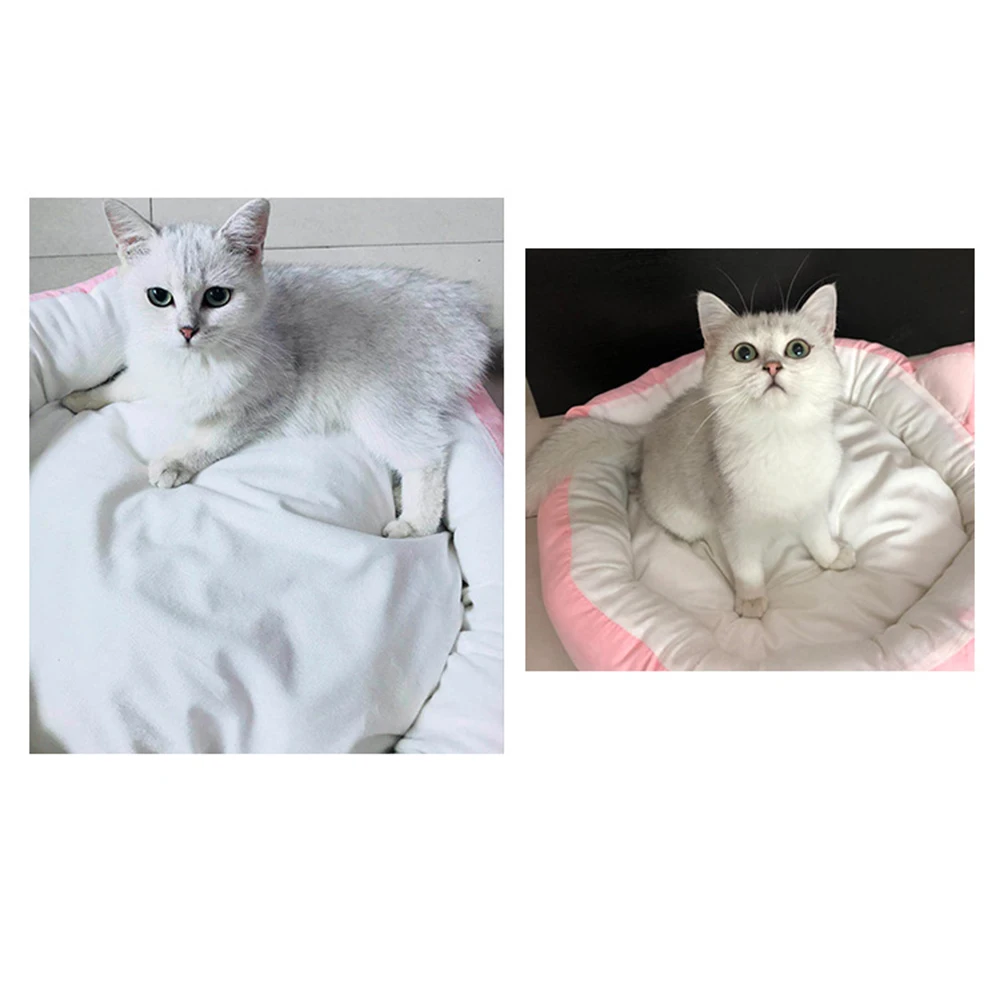 

Cat Bed House for Cats Cotton Mat Fluffy Warm Cute Cushion Beds for Small Dog Kennel Kitten Pet Cat Bed Mats Cama para Gato