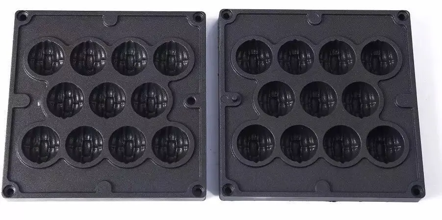 Мини вафельная форма/сменная форма с антипригарным слоем/6 форм на