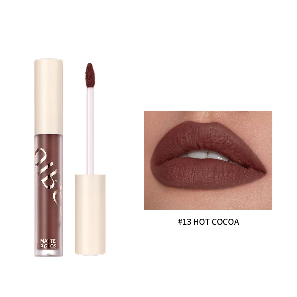 

Sexy Tea Brown Matte Liquid Lipstick Waterproof Long Lasting Sexy Women Lip Stick Non-Stick Cup Makeup Lip Tint Cosmetic