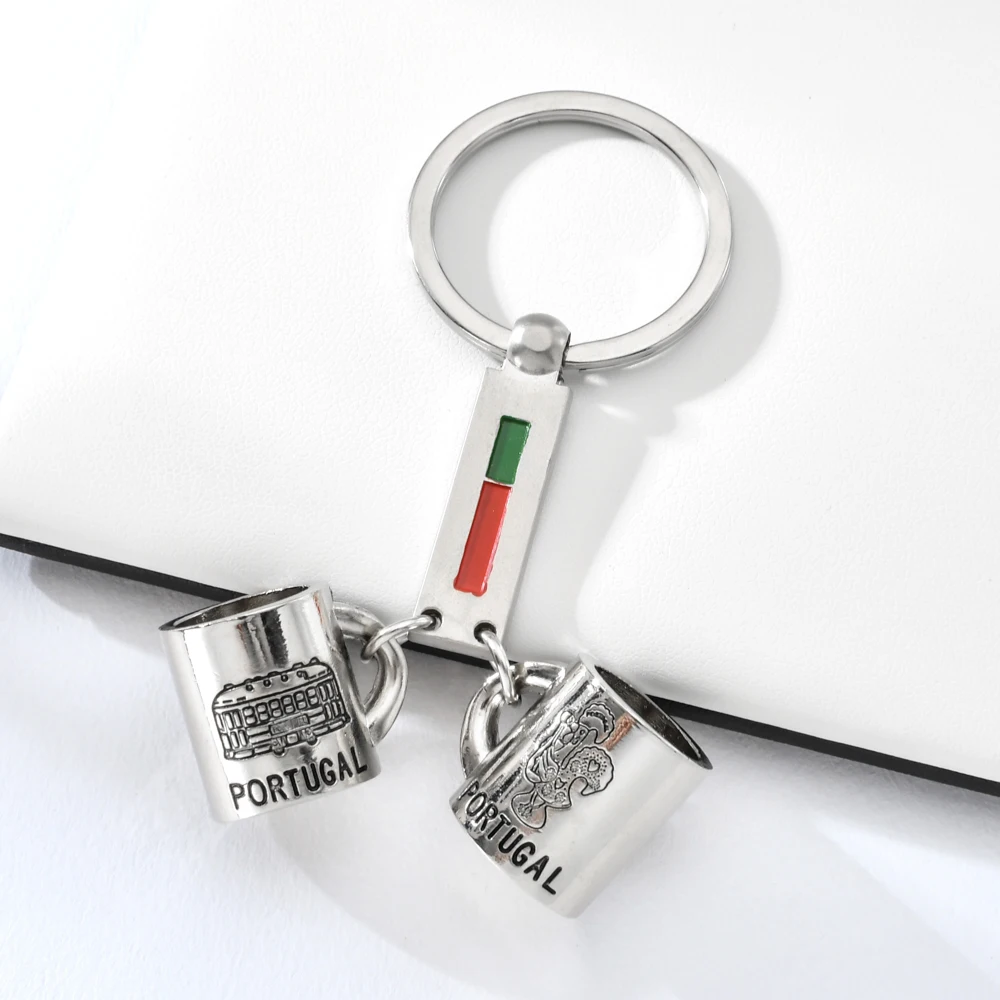 Vicney Новое поступление брелок чашка для влюбленных из Португалии цинкового