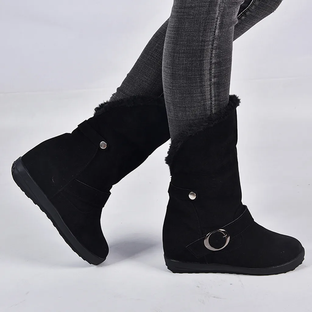 Женские ботинки Лидер продаж женские замшевые с круглым носком на плоской