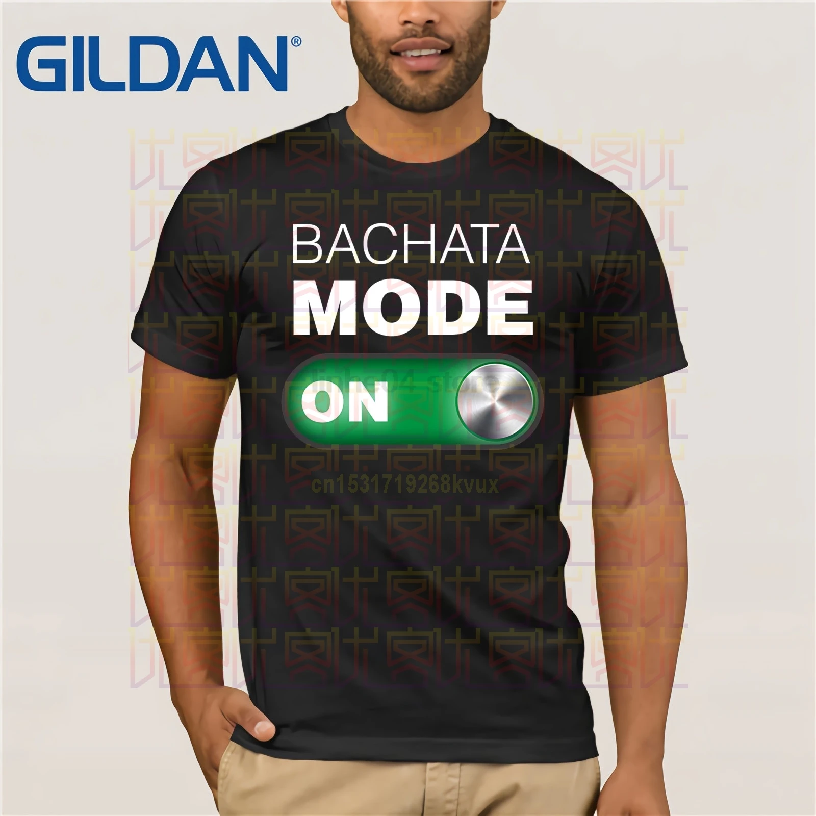 Режим Бачата на футболке. Выразительная танцевальная рубашка. Футболка | Мужская