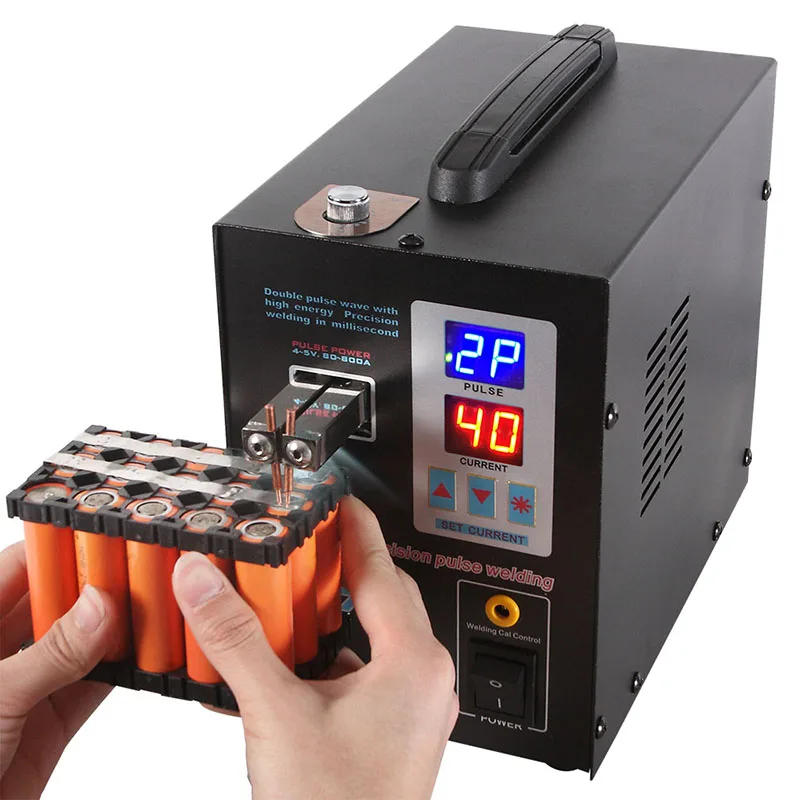 

CN Spot Welder 1.5kw LED Illumination Dual Digital Display Double Pulse Welding Machine For 18650 Battery