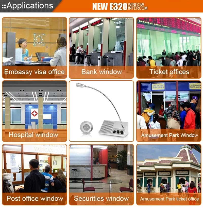 NEW Dual Way Walkie Talkie Anti-Interference Window Counter Intercom System For Bank Ticket Station Dining Hall Voice | Мобильные