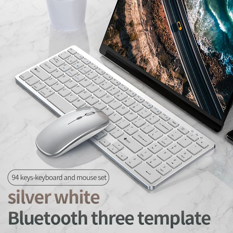 Для iPad беспроводная клавиатура и мышь Bluetooth комбо 78/94 клавиш перезаряжаемая
