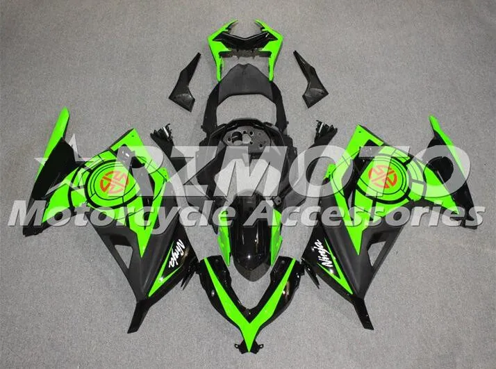 

Комплект обтекателей для мотоцикла из АБС-пластика, подходит для KAWASAKI Ninja 300 2013 --- 2019 EX300 13 14 15 16 17 18, комплект кузова черного и зеленого цветов