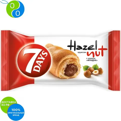 Круассан 7DAYS с кремом hazel nut 65г - изображение
