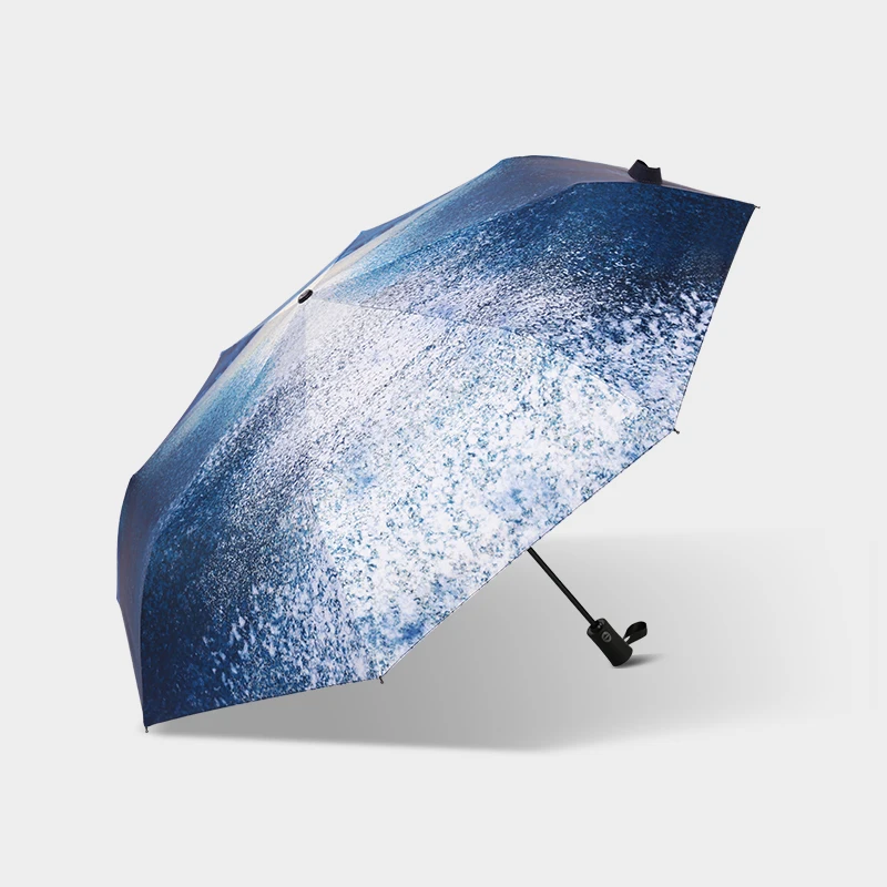 

Автоматический Женский Зонт от абстрактного солнца, Солнцезащитный Солнечный зонтик складной для путешествий A6A