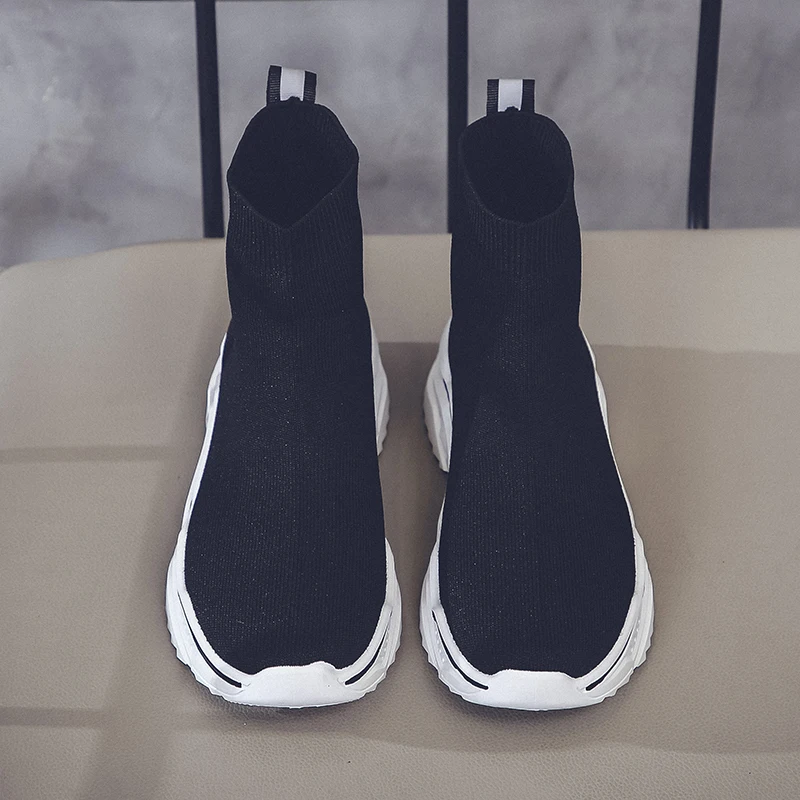 Женские вязаные ботильоны Aphixta модные тканевые слипоны со шнурками осенняя