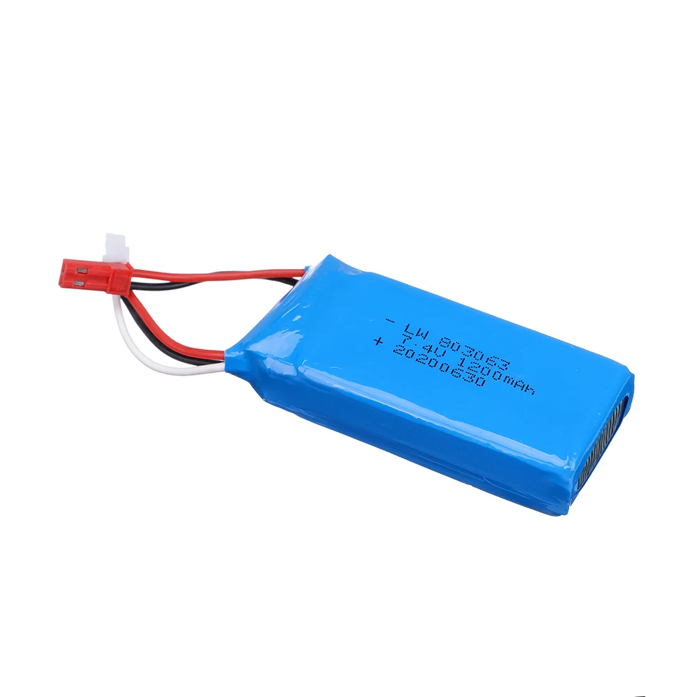 Литий-Полимерный Аккумулятор 7 4 в 1200 мАч для MJXRC X101 X102 JST Plug 803063 литий-полимерный