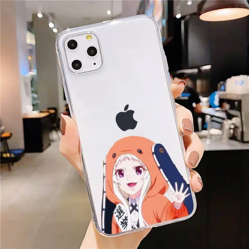 

Japanese Anime Kakegurui Jabami Yumeko Phone Case Transparent soft For iphone 5 5c se 6 6s 7 8 11 12 plus mini x xs xr pro max