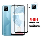 Стекло на клеевой основе для Realme C21, закаленное стекло для Realme C21, C21Y, C25s, C15, C11, защита экрана телефона, пленка для объектива для Realme C21