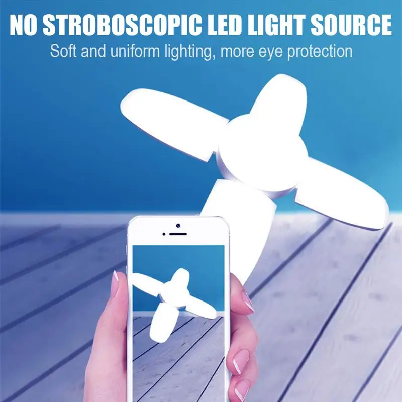 

LED Garage Light 85-265V 60W E27 LED Deformable Ceiling Light For Garage Warehouse Workshop Basement Barns