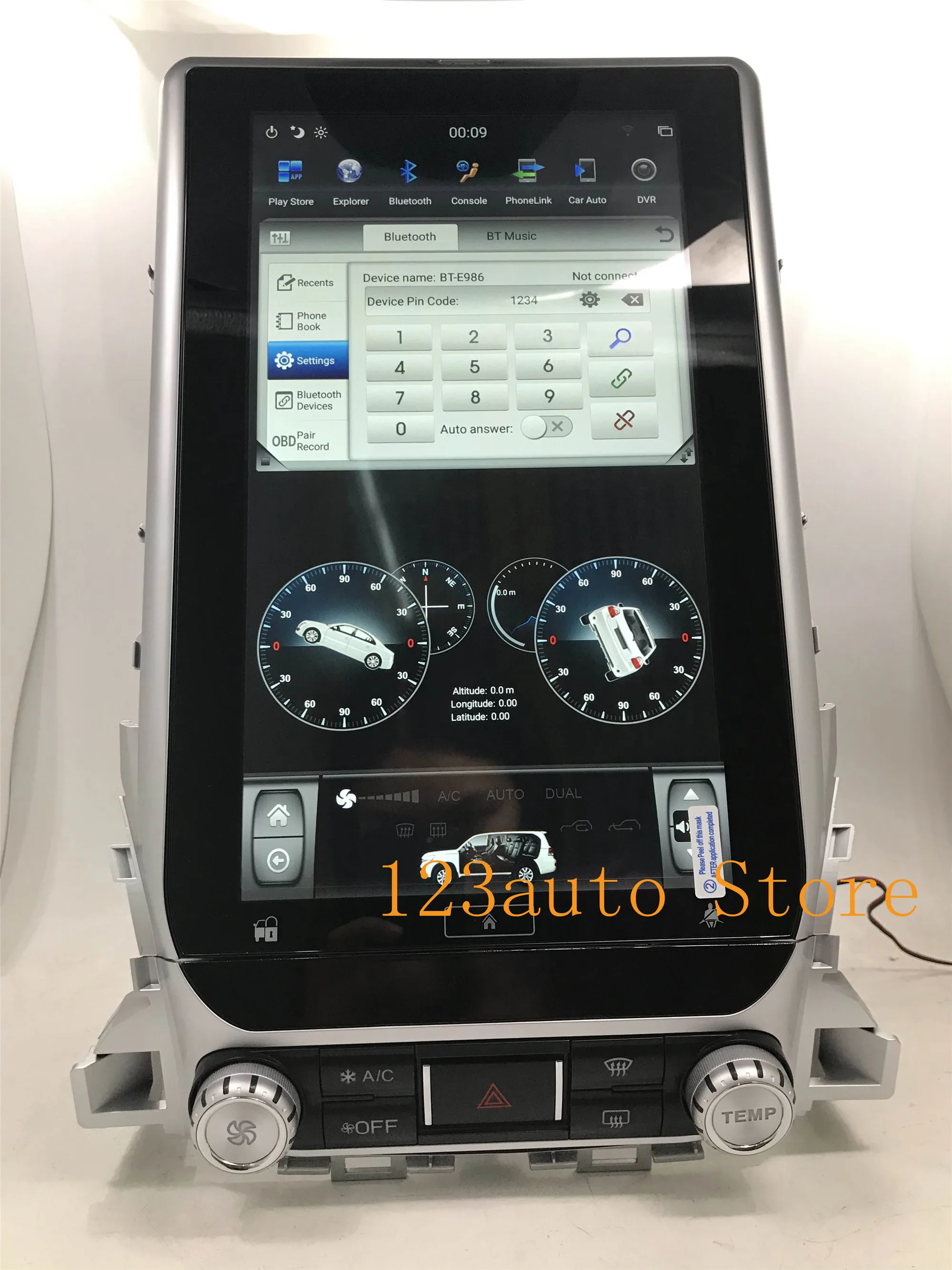 Автомобильный DVD проигрыватель 13 6 дюймов в стиле Tesla Android 9 0 с GPS навигацией для Toyota