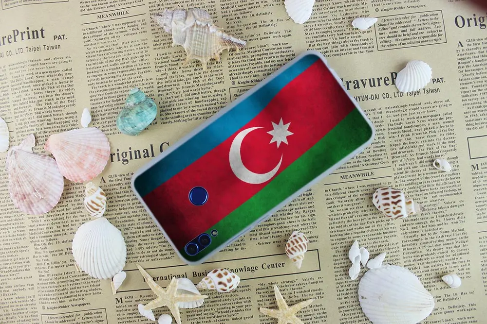 Силиконовый чехол-накладка для телефона с флагом azerbaian пользовательский флаг Huawei