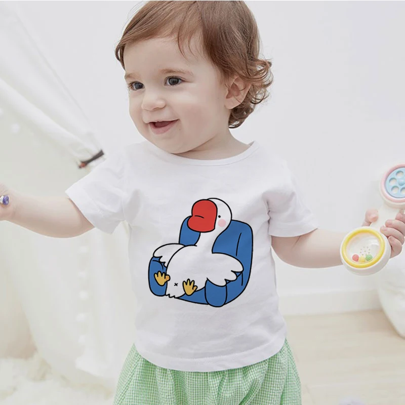 

Latest Cute Anime Toddler T-Shirts Cartoon Anime Print Pattern Boys And Girls Clothes Casual Elephant Short Sleeve Clothing