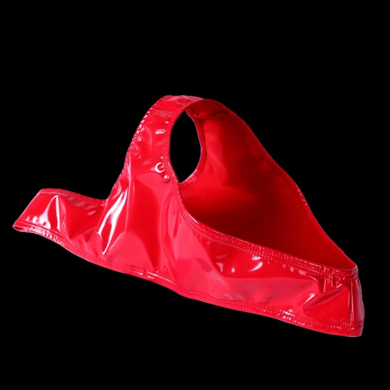 Нижнее белье XXL большого размера сексуальные латексные трусы с низкой посадкой