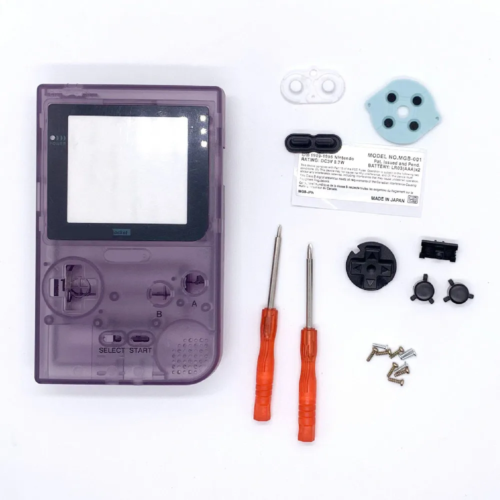 Хит полный чехол корпус замена для Gameboy Карманная игровая консоль GBP серый с