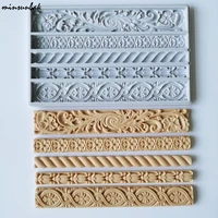 minsunbak twist rope modeling silicone mold diy woven twine fondant cake border decoration tool chocolate sugarcraft