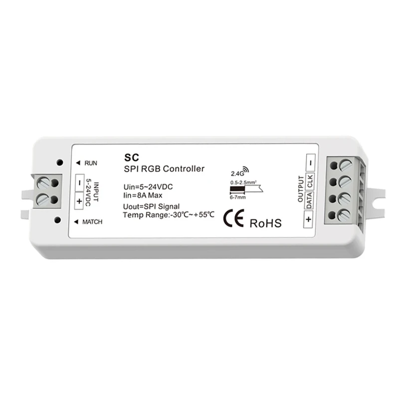 

Пульт дистанционного управления SC RGB SPI, Симфония с пультом управления, 32 динамических режима, RF SPI RGB/RGBW