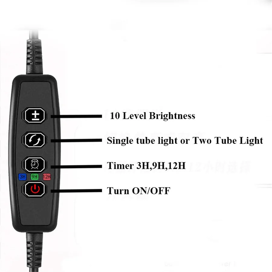 

Thrisdar DC5V USB Powered UV disinfection lamp Portable Timing Clips UV Sterilizer Lamp mites anti-virus UV sterilization lamp