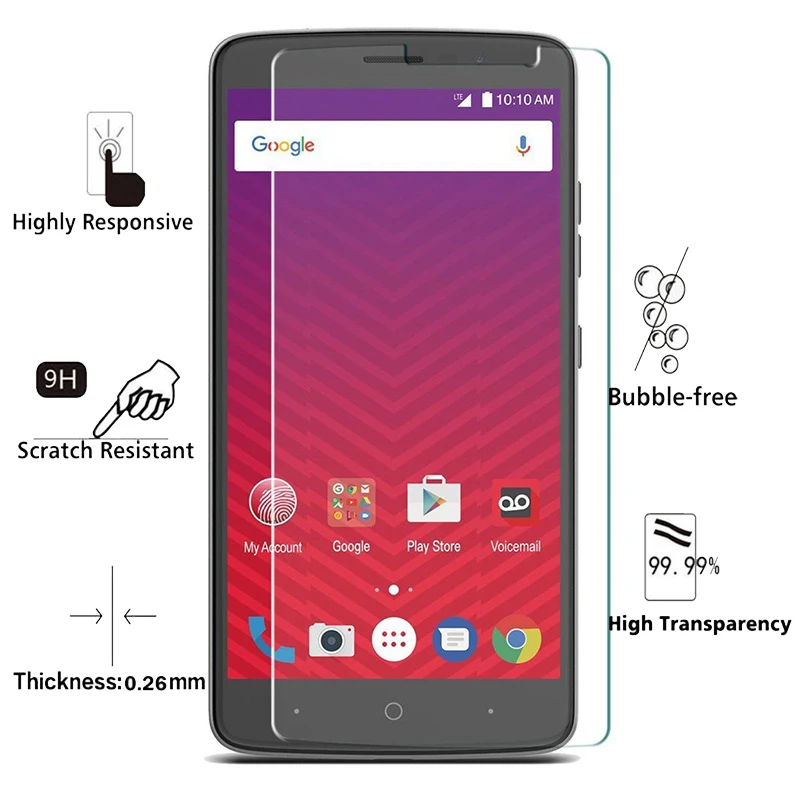 Защитное стекло 9H HD для Nubia Z9 Mini Z7 Max закаленное ZTE N3 N2 N1 M2 Lite V18 X защитная