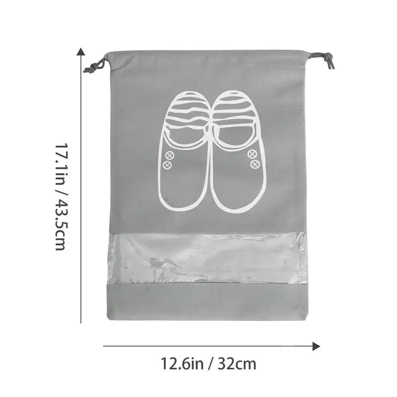 

10pcs Travel Shoe Storage Bag Large Capacity Shoe Bag Dust-proof Shoes Bags
