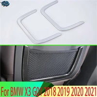 For BMW X3 G01 2018 2019 2020 2021 Car Accessories ABS Matte Interior Front Seat Back Net Frame Cover Trim Stickers