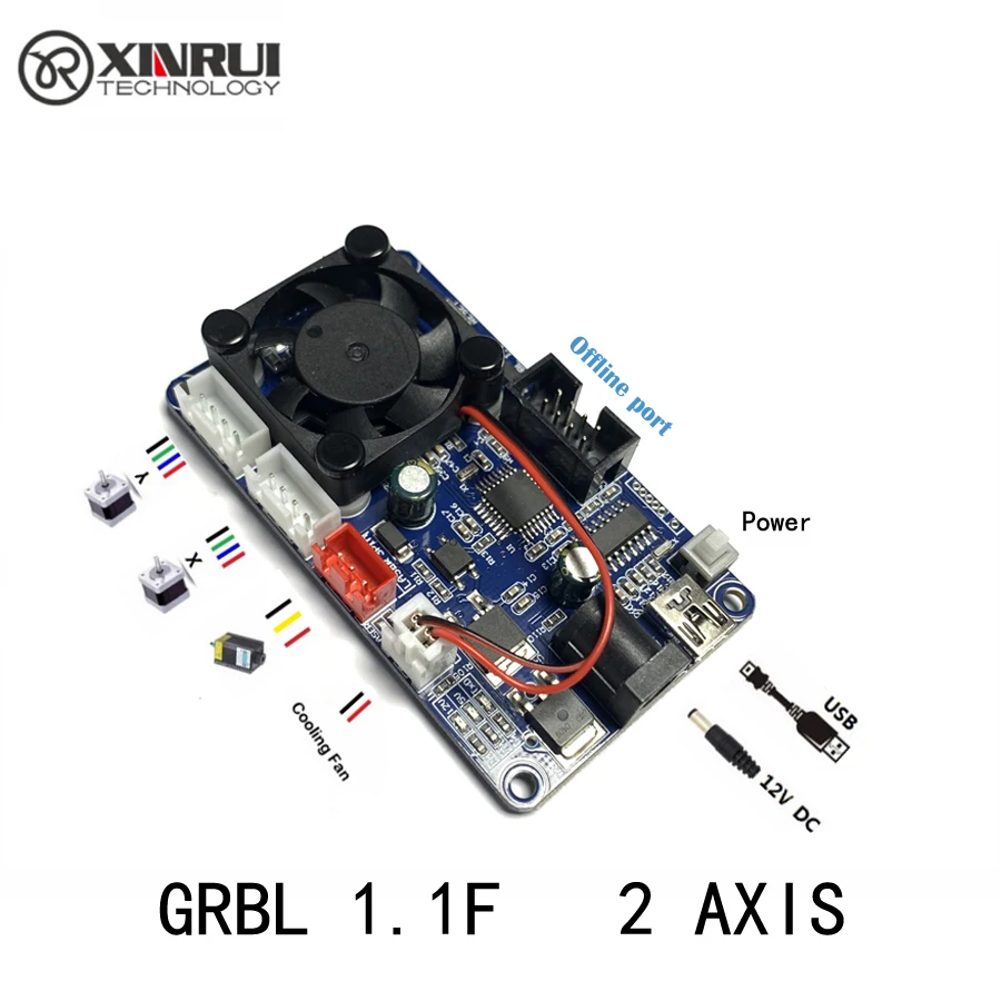 GRBL 2 осевая плата управления DIY лазерная гравировальная машина гравировка