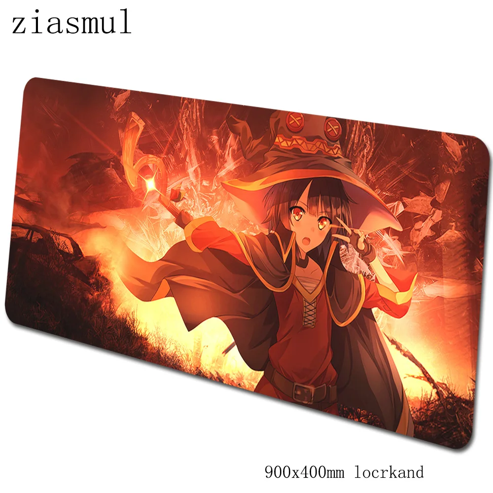 Megumin коврик для мыши толстый компьютерный геймерский коврик для мыши 900x400x3 мм большой коврик для мыши в стиле аниме эргономичный гаджет офисный стол коврики - Цвет: design 5