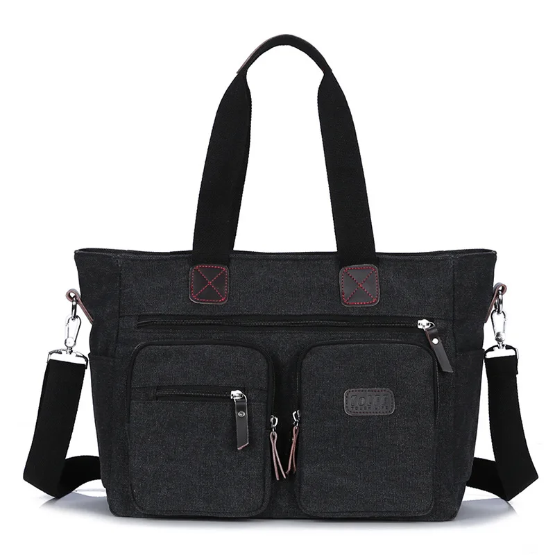 Men Canvas Briefcase Travel Bags Suitcase Classic Messenger Shoulder Bag Tote Handbag Big Casual Business Laptop Bag XA506F