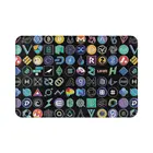 Противоскользящий коврик для кухни с рисунком биткоина