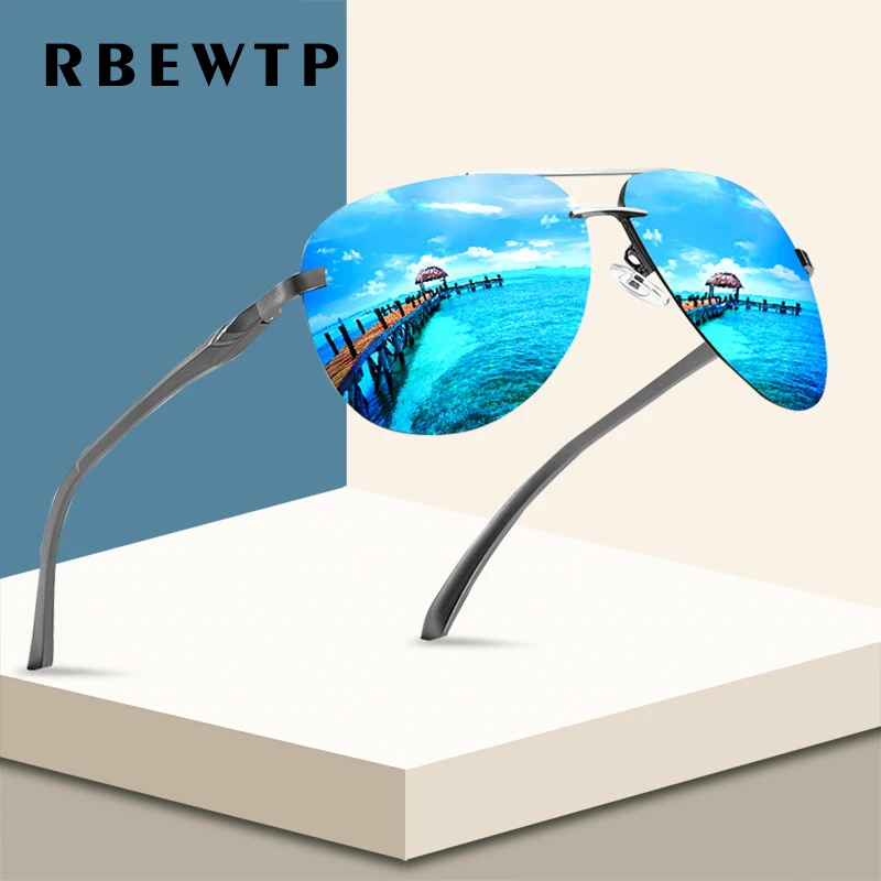 RBEWTP, новинка, оправа из сплава, Классические мужские солнцезащитные очки для вождения, поляризационное покрытие, зеркальная оправа, очки, авиационные солнцезащитные очки для женщин