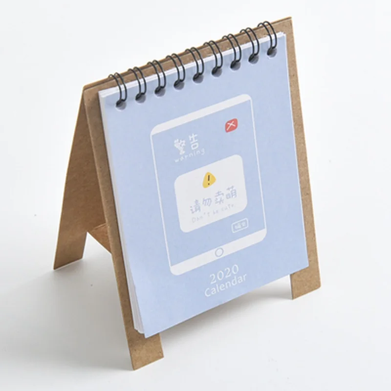 Design 11 as photo Kawaii Мультфильм мини настольный бумажный Настольный календарь двойной ежедневный планировщик годовой Органайзер дня офиса школьные принадлежности - Цвет: Design 11 as photo