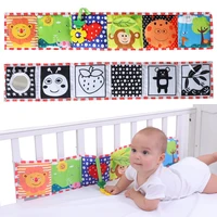 baby toys crib bumper cloth book infant rattles knowledge around multi touch colorful bed bumper baby toys newborn 0 12 months