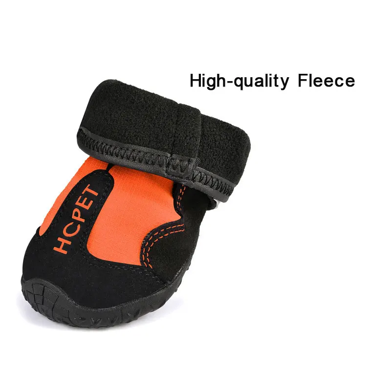 Водонепроницаемая зимняя обувь для собак 4 шт./компл. теплые Светоотражающие