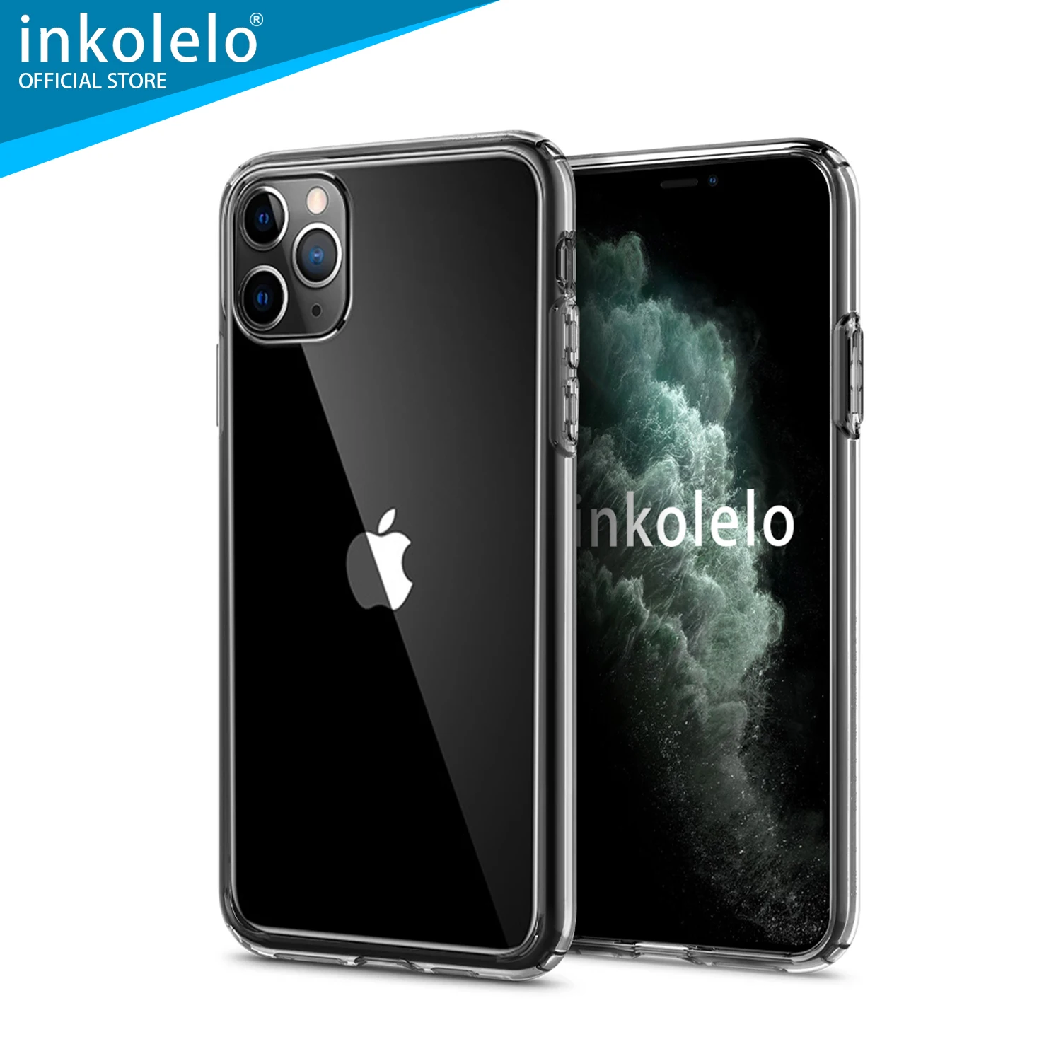 

Inkolelo iPhone 11 Pro Max Transparent Case [Air Cushion] Soft TPU Bumper and Hard PC Back Shockproof Protective HD Clear Cover