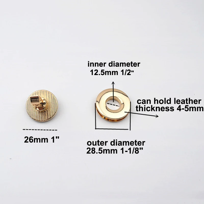 1 шт. металлическая круглая застежка для сумок|Пуговицы| |
