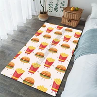 french fries hamburger 3d all over printed rug mat rugs anti slip large rug carpet home decoration 01
