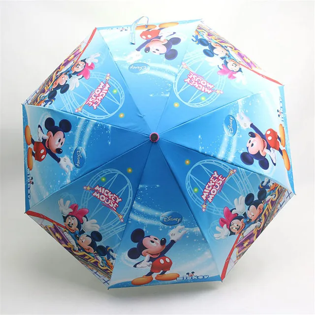 mickey Дисней мультфильм Холодное сердце Эльза Анна Микки Маус зонтик двойного назначения три раза зонтик студенческие дети мальчики зонтики для девочек детские подарки - Цвет: mickey