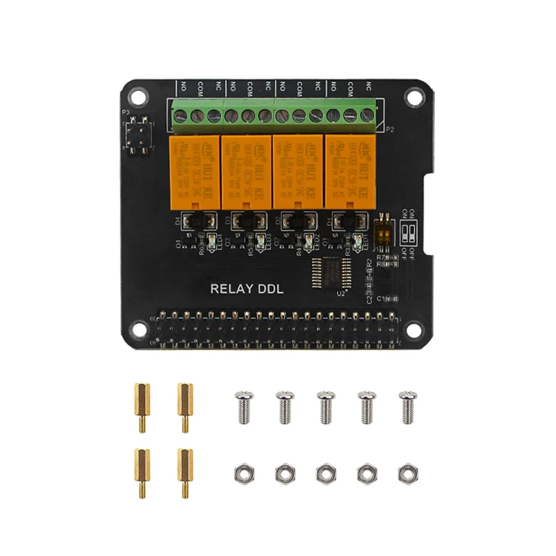 4 канальная релейная плата расширения для Raspberry Pi 3 Model B RPI 4B 3B 2B +|Аксессуары
