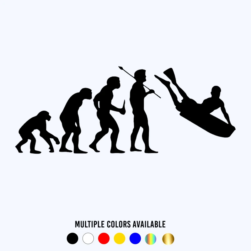 

CK20417# Various Sizes Die-cut Vinyl Decal Surf Evolution Car Sticker Waterproof Auto Decors on Bumper Rear Window