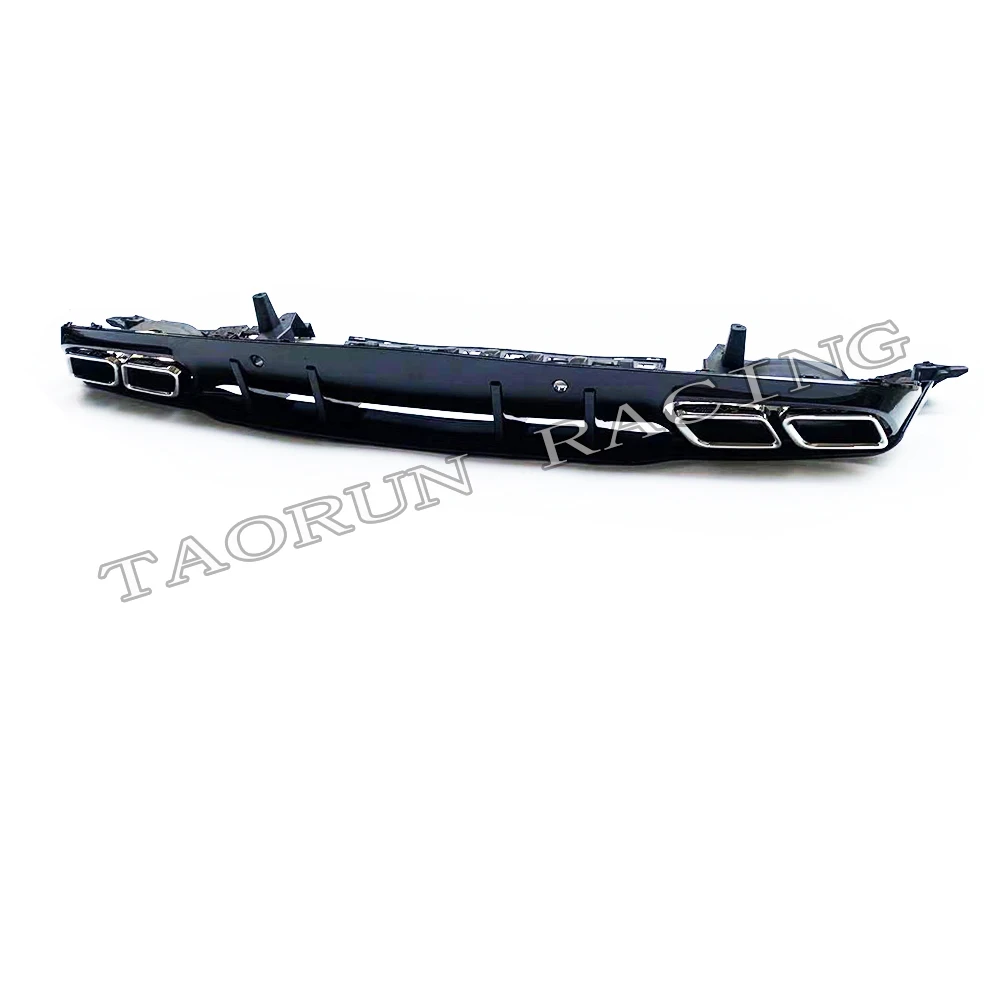 ABS задний бампер диффузор с выхлопными наконечниками для Benz W205 C205 Coupe 2DR C200 C220 C300 C43 C63 с Amg спортивный бампер