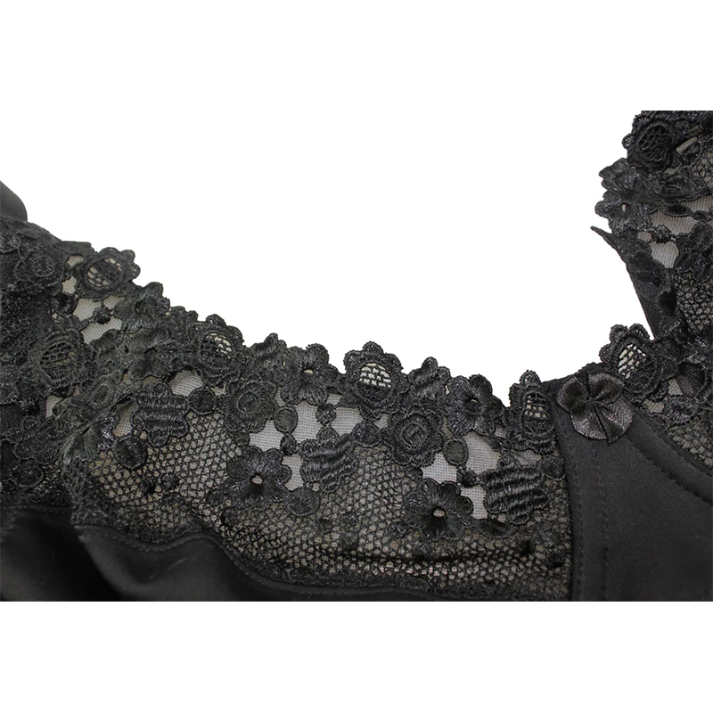 Mierside ZBW023 plus size bra Big Size Breathable Brassiere Single Sexy Floral Lace Transparent Cup Bralette 36-46 C/D/DD/DDD/E