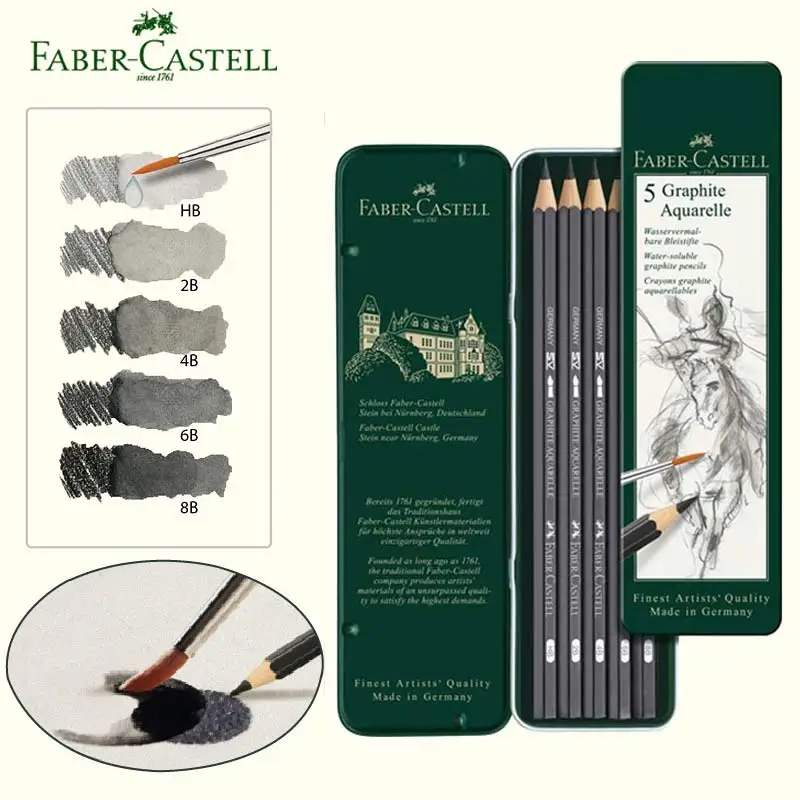 Faber Castel водорастворимый карандаш графитовый Aquarelle акварельные карандаши эскизы