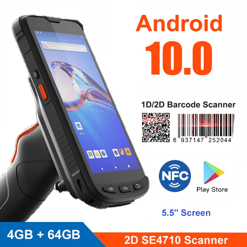 

RUGLINE Android 10.0 Mobile Data Collector 1D / 2D Barcode Scanner IP67 Rugged Handheld PDA UHF RFID Reader