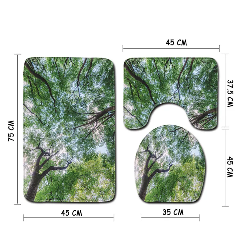 3 шт./компл. Европейский трехмерный волнистый рандомный нескользящий коврик для