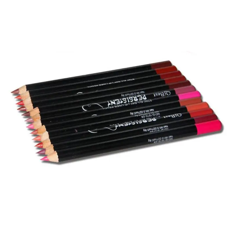 

12Color/set Matte Lip Liner Potlood Lipstick pen Naakt Lipliner cosmetic Waterproof lasting Lippenstift Liner Make-Up Maquiagem
