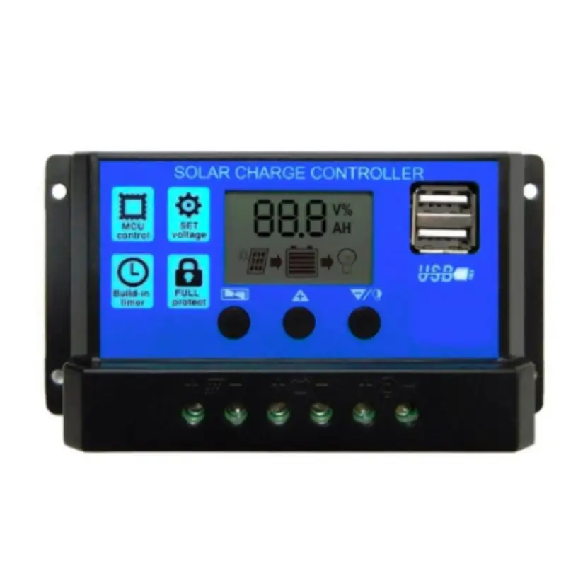 Автоматический контроллер заряда солнечных батарей 10 А 20 30 ШИМ 12 В 24 USB 5